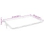 Lettino Prendisole con Cuscino Antracite Mélange 186x58x3cm