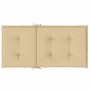 Cuscini Sedia Schiena Bassa 6 pz Beige Mélange 100x50x4 Tessuto