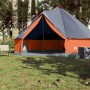 Tenda Familiare Tipi 8 Persone Grigia e Arancione Impermeabile