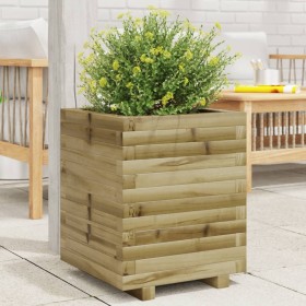 Fioriera da Giardino 40x40x49,5 cm in Legno di Pino Impregnato