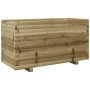 Fioriera da Giardino 90x40x49,5 cm in Legno di Pino Impregnato