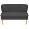 Divano in Stoffa 117x55,5x77 cm Grigio Scuro
