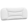 Letto con Materasso Bianco e Nero 100x200 cm in Similpelle