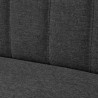 Divano in Stoffa 117x55,5x77 cm Grigio Scuro