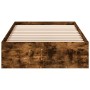 Giroletto con Cassetti Rovere Fumo 75x190 cm Legno Multistrato