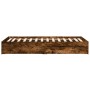 Giroletto con Cassetti Rovere Fumo 75x190 cm Legno Multistrato