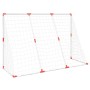 Porte Calcio Bambini con Palloni 2 in 1 Bianche 184x64x124 cm