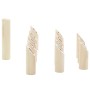 Set Gioco Kubb Numerici 13pz con Custodia Legno Massello Pino