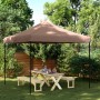 Tenda da Festa Pieghevole Pop-Up Marrone 292x292x315 cm