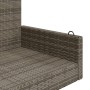 Panchina Dondolo Grigia 119x56x48 cm in Polyrattan