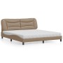 Letto con Materasso Cappuccino 180x200cm Similpelle