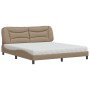 Letto con Materasso Cappuccino 180x200cm Similpelle