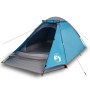 Tenda da Campeggio a Cupola per 2 Persone Blu Impermeabile