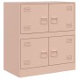 Credenza Rosa 67x39x73 cm in Acciaio