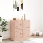 Credenza Rosa 67x39x73 cm in Acciaio