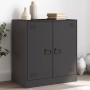 Credenza Nera 67x39x73 cm in Acciaio