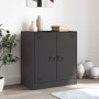 Credenza Nera 67x39x73 cm in Acciaio