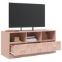 Mobile Porta TV Rosa 99x39x44 cm in Acciaio