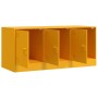 Mobile Porta TV Giallo Senape 99x39x44 cm in Acciaio