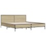 Giroletto Rovere Sonoma 180x200 cm in Legno Multistrato Metallo