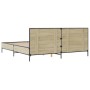 Giroletto Rovere Sonoma 180x200 cm in Legno Multistrato Metallo
