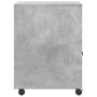 Supporto per Stampante con Ruote Grigio Cemento 60x50x67 cm