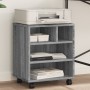 Supporto per Stampante con Ruote Grigio Sonoma 41x32x48 cm