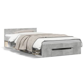 Giroletto Cassetto Grigio Cemento 75x190 cm Legno Multistrato