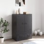 Credenza Nera 67x39x95 cm in Acciaio