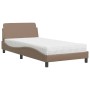 Letto con Materasso Cappuccino 100x200cm Similpelle