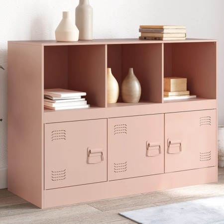 Credenza Rosa 99x39x73 cm in Acciaio