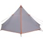 Tenda Familiare Tipi 8 Persone Grigia e Arancione Impermeabile