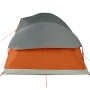 Tenda Familiare a Cupola 9 Persone Arancione Impermeabile