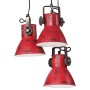 Lampada Pensile 25 W Rosso Anticato 30x30x100 cm E27