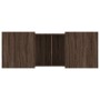 Tavolino Salotto Rovere Marrone 100x55x40 cm Legno Multistrato