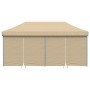 Tendone per Feste Pieghevole Pop-Up con 4 Pareti Beige