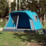 Tenda Familiare Cabina 7 Persone Blu a Rilascio Rapido