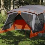 Tenda da Campeggio con Portico 4 Persone Arancione Impermeabile