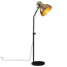 Lampada da Terra 25 W Ottone Anticato 30x30x90-150 cm E27