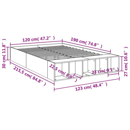 Giroletto Bianco 120x190 cm in Legno Multistrato