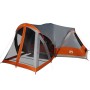 Tenda Familiare Tipi 8 Persone Grigia e Arancione Impermeabile