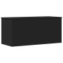 Contenitore Portaoggetti Nero 100x42x46 cm Legno Multistrato