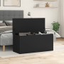 Contenitore Portaoggetti Nero 100x42x46 cm Legno Multistrato