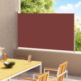 Tenda Laterale Retrattile per Patio 220x300 cm Marrone