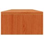 Supporto Monitor Marrone Cera 100x24x13 cm Legno Massello Pino