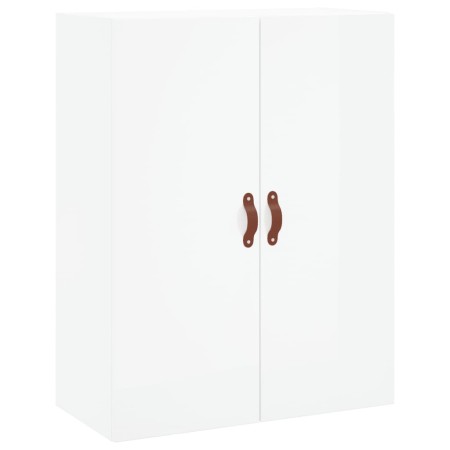 Mobili a Parete 2 pz Bianco Lucido 69,5x34x90 cm