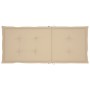Sedie da Giardino 2 pz con Cuscini Beige Massello di Teak