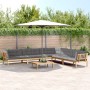 Set Divano Pallet da Giardino 6 pz con Cuscini Massello Acacia