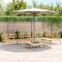 Set Divano Pallet da Giardino 5 pz in Legno Massello di Acacia