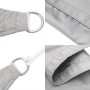 Vela Parasole Grigio Chiaro 6x5 m 100% Poliestere Oxford
